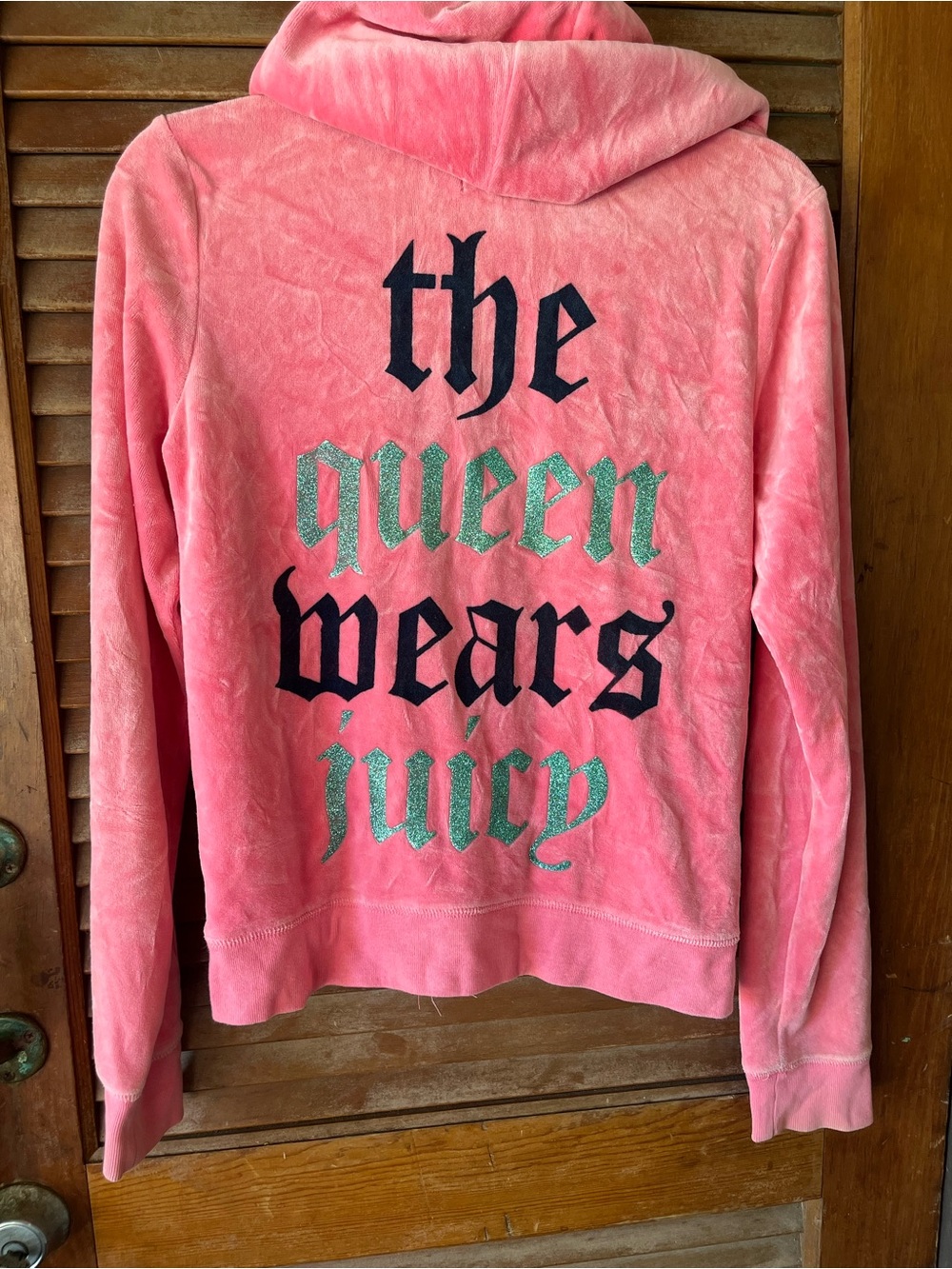 Juicy Couture Bubblegum Pink Velour Zip-Up Hoodie The Queen Wears Juicy